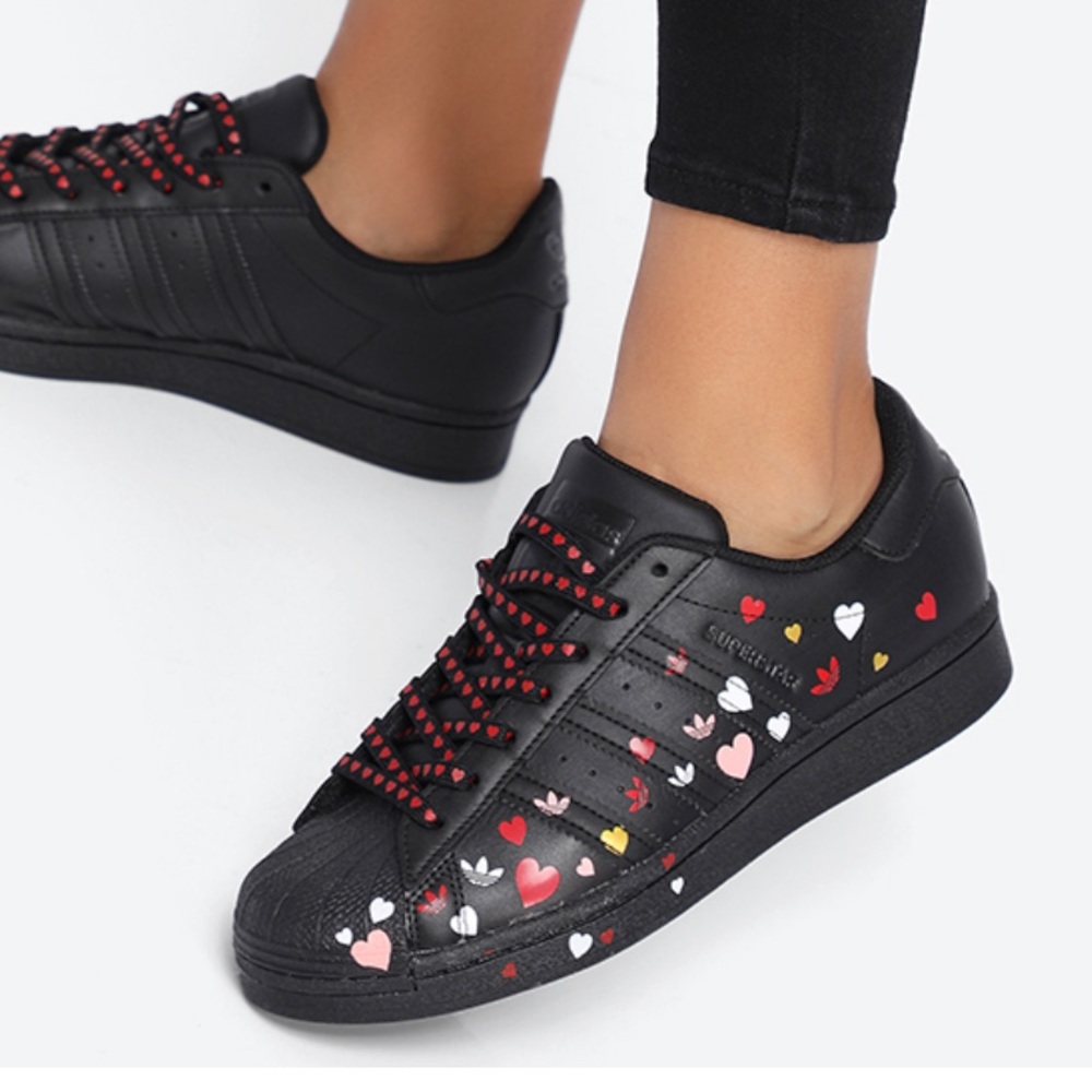 Valentine heart adidas shoes